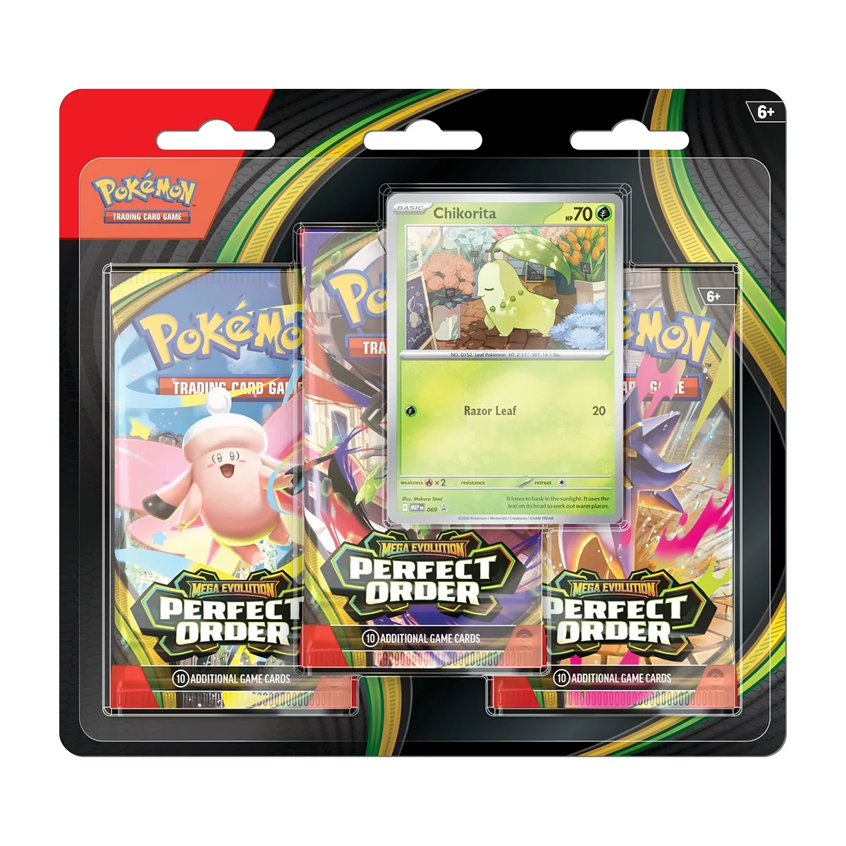 Perfect Order 3-Pack Blister (Chikorita)