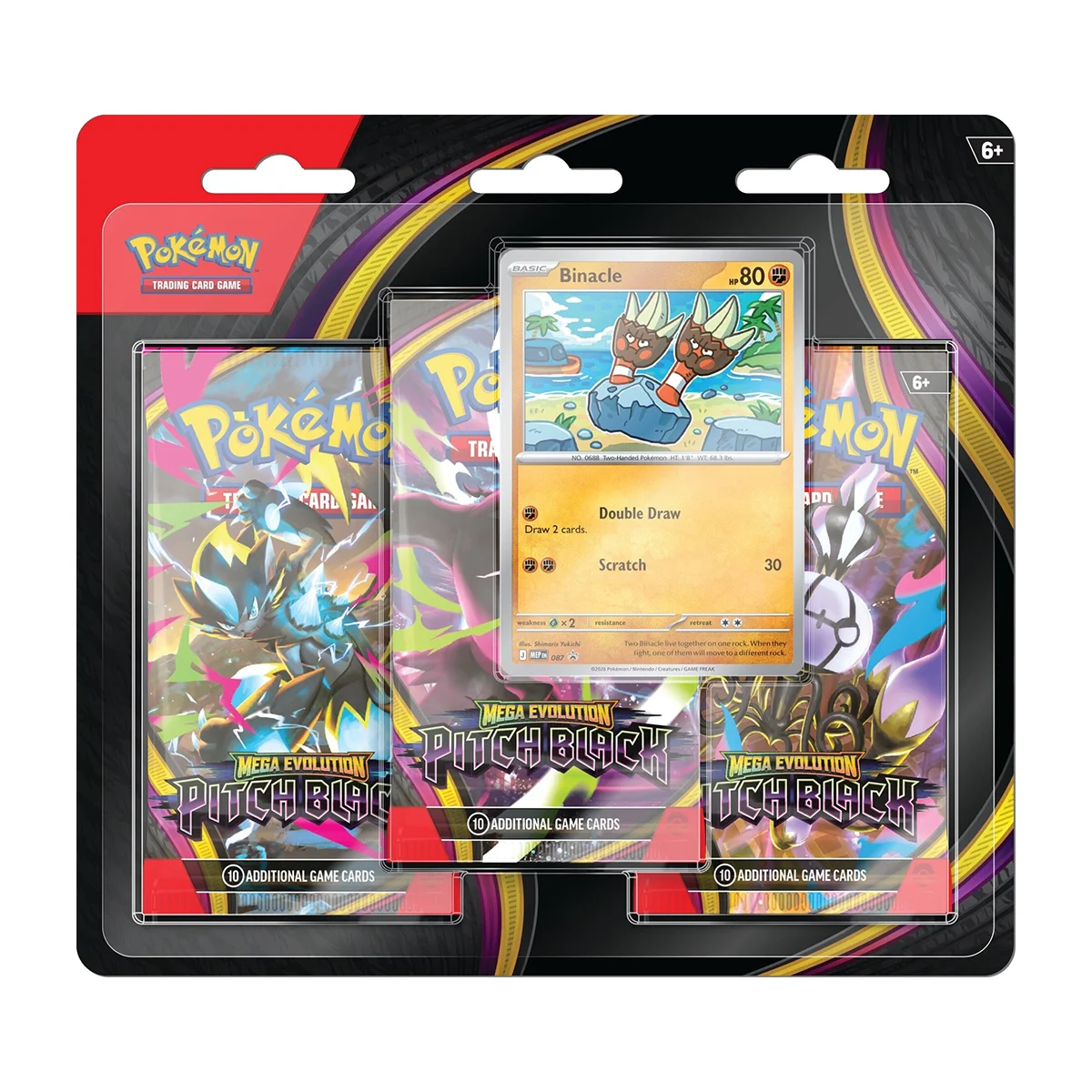 Pitch Black 3-Pack Blister (Binacle)