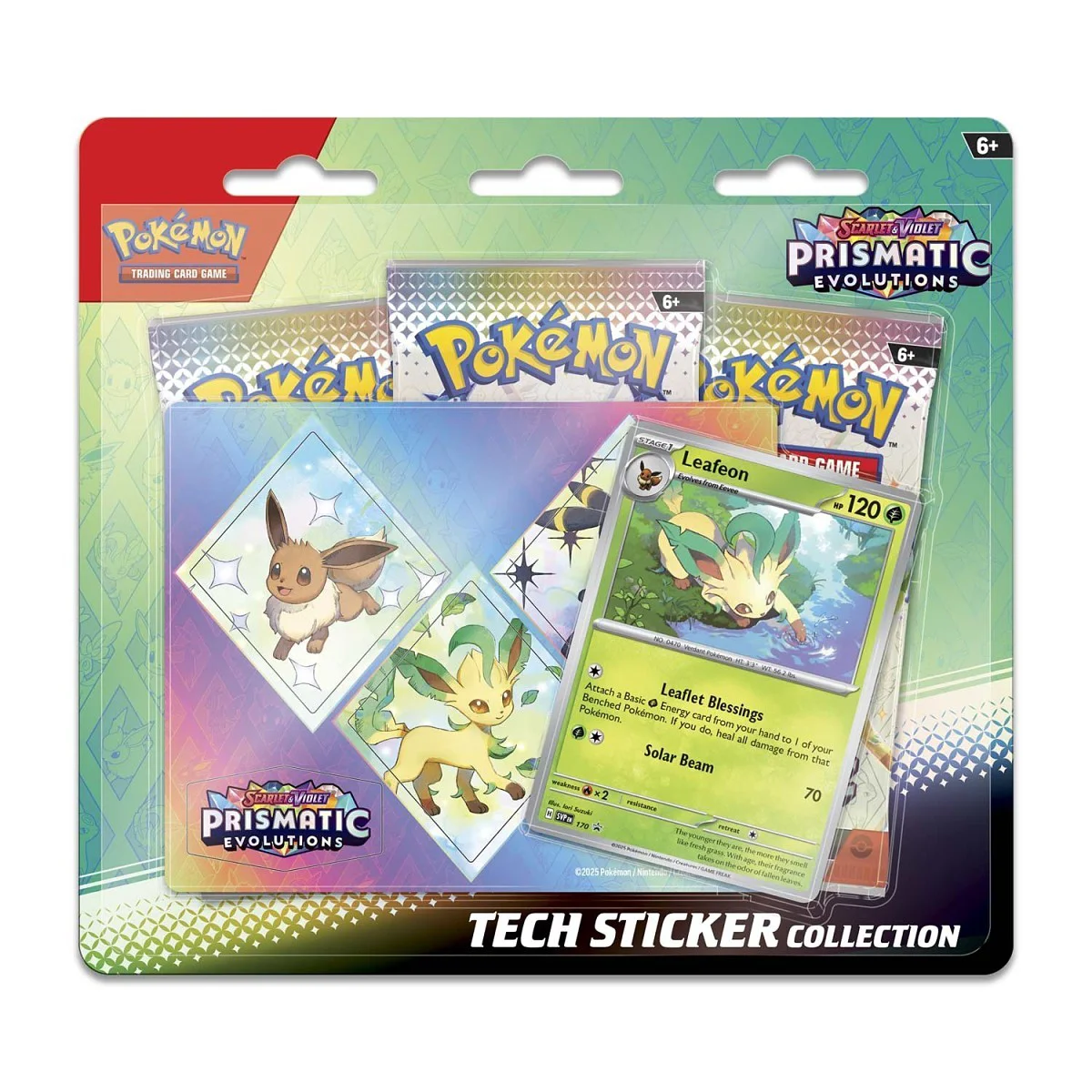 Prismatic Evolutions Tech Sticker Collection (Leafeon)