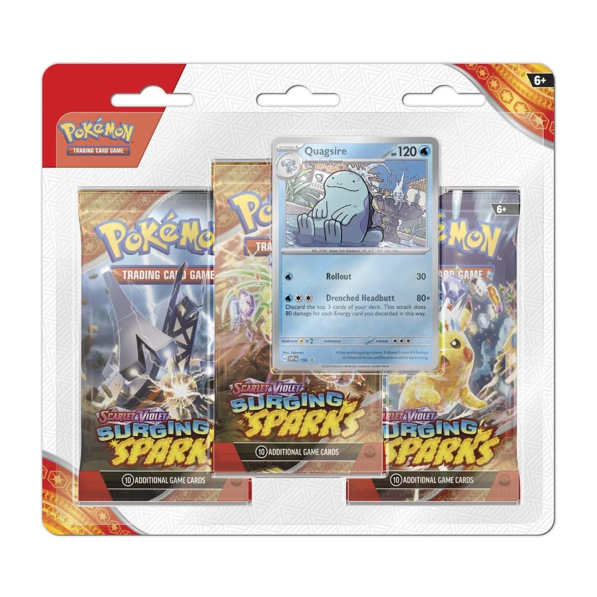 Surging Sparks 3-Pack Blister (Quagsire)