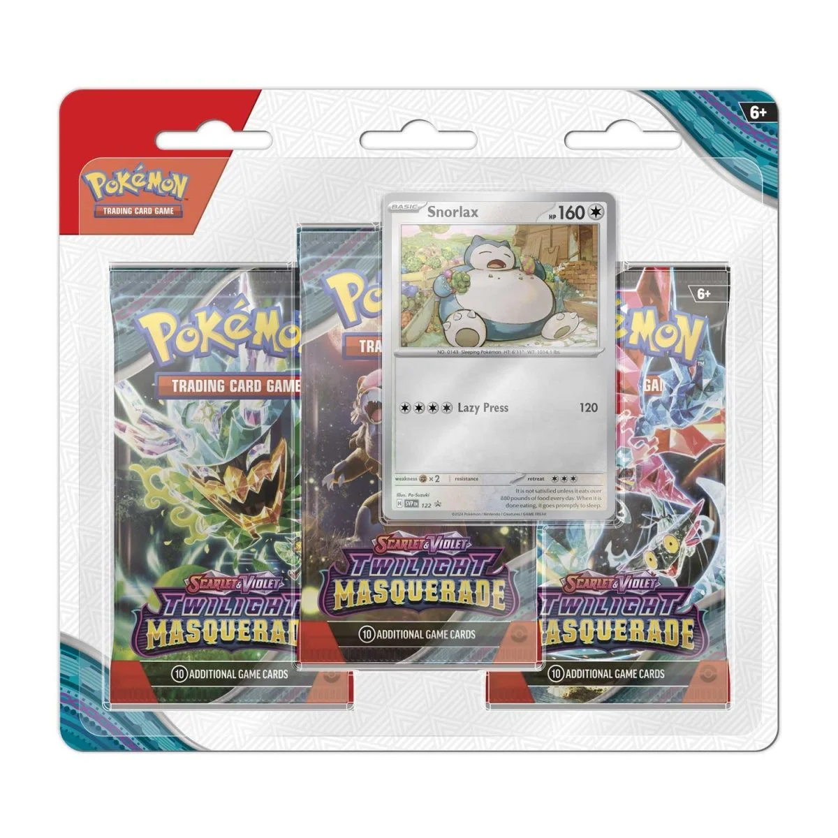 Twilight Masquerade 3-Pack Blister (Snorlax)